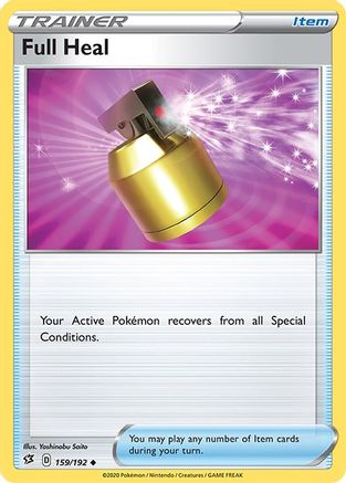 Full Heal 159/192 - Reverse Holofoil SWSH02 Rebel Clash - Uncommon