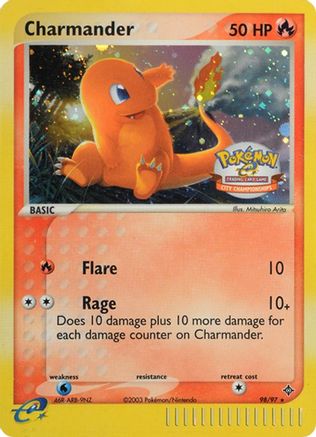Charmander (City Championships) 098/97 - Holofoil League & Championship Cards - Promo
