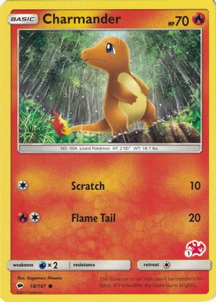 Charmander (#1 Charizard Stamped) 018/147 Battle Academy - Promo