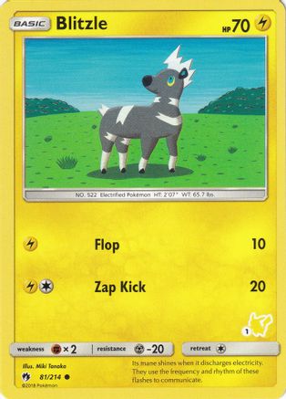 Blitzle (#1 Pikachu Stamped) 081/214 Battle Academy - Promo