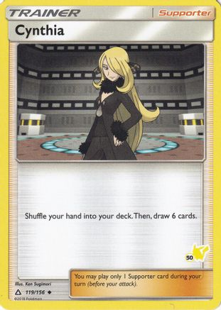 Cynthia (#50 Pikachu Stamped) 119/156 Battle Academy - Promo
