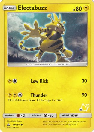 Electabuzz (#41 Pikachu Stamped) 043/156 Battle Academy - Promo