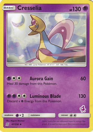 Cresselia (Mewtwo Stamped) 087/236 Battle Academy - Promo