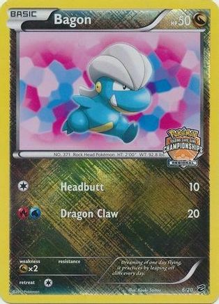 Bagon (Regional Championships) 006/20 - Holofoil League & Championship Cards - Promo