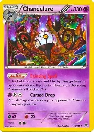 Chandelure (Cosmos Holo) 043/119 - Holofoil Blister Exclusives - Promo