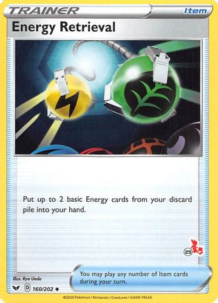 Energy Retrieval (#25 Cinderace Stamped) 160/202 Battle Academy 2022 - Promo