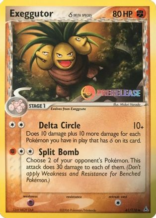 Exeggutor (Delta Species) (Delta Species) - 41/110 041/110 Nintendo Promos - Promo