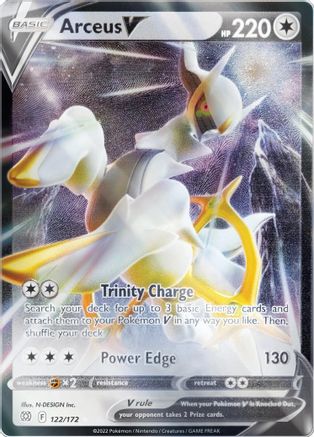 Arceus V (Metal Card) 122/172 - Holofoil Miscellaneous Cards & Products - Promo
