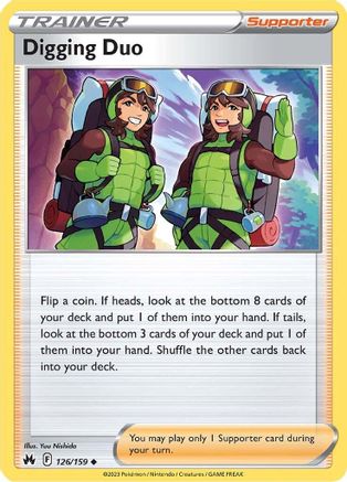 Digging Duo 126/159 Crown Zenith - Uncommon
