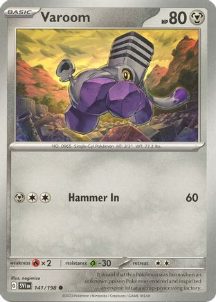 Varoom 141/198 - Reverse Holofoil SV01 Scarlet & Violet Base Set - Common