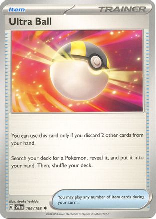 Ultra Ball 196/198 - Reverse Holofoil SV01 Scarlet & Violet Base Set - Uncommon