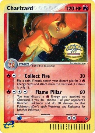 Charizard (National Championships) 100/97 - Holofoil League & Championship Cards - Promo