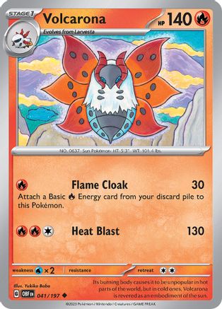 Volcarona 041/197 SV03 Obsidian Flames - Uncommon