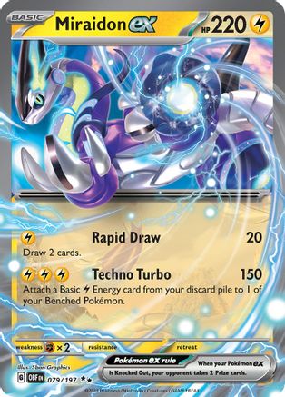 Miraidon ex 079/197 - Holofoil SV03 Obsidian Flames - Double Rare