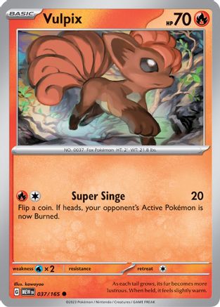 Vulpix 037/165 SV Scarlet & Violet 151 - Common