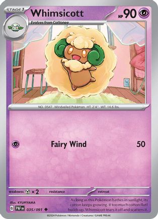 Whimsicott 035/091 SV Paldean Fates - Uncommon