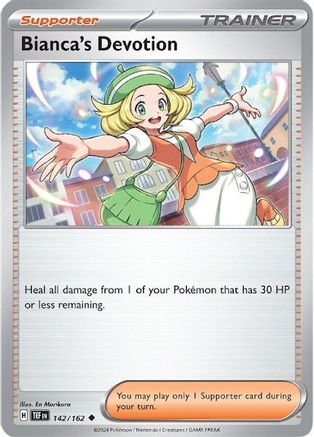 Bianca's Devotion 142/162 - Reverse Holofoil SV05 Temporal Forces - Uncommon