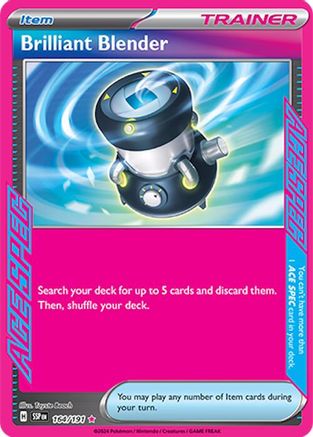 Brilliant Blender 164/191 - Holofoil SV08 Surging Sparks - ACE SPEC Rare