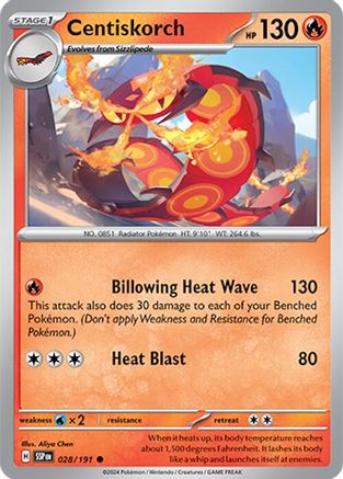 Centiskorch 028/191 SV08 Surging Sparks - Common