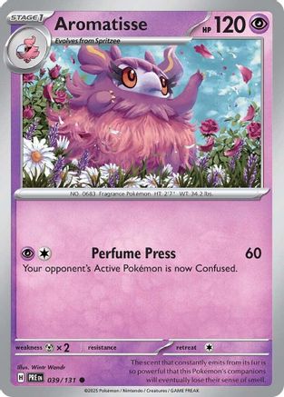 Aromatisse 039/131 - Reverse Holofoil SV Prismatic Evolutions - Common