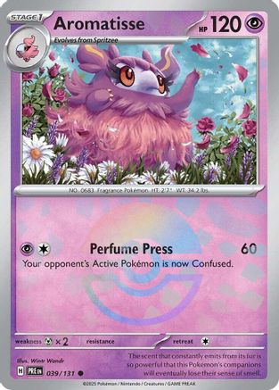 Aromatisse (Poke Ball Pattern) 039/131 - Holofoil SV Prismatic Evolutions - Common