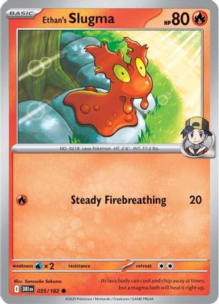 Ethan's Slugma 035/182 SV10 Destined Rivals - Common
