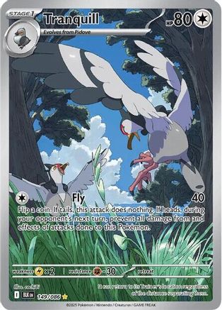 Tranquill 149/086 - Holofoil SV Black Bolt - Illustration Rare