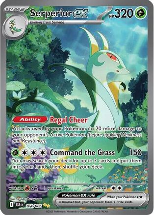 Serperior ex 164/086 - Holofoil SV Black Bolt - Special Illustration Rare