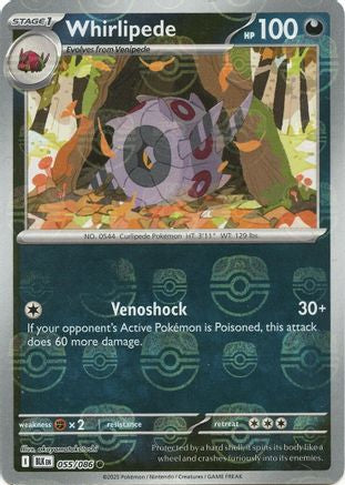 Whirlipede (Master Ball Pattern) 055/086 - Holofoil SV Black Bolt - Common