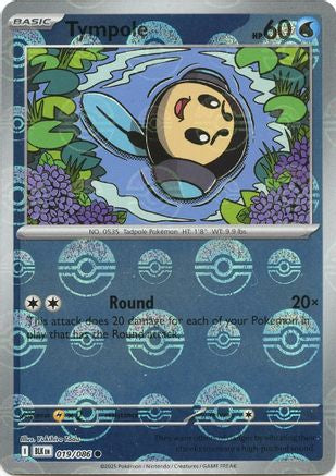 Tympole (Poke Ball Pattern) 019/086 - Holofoil SV Black Bolt - Common