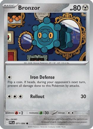 Bronzor 071/094 ME02 Phantasmal Flames - Common