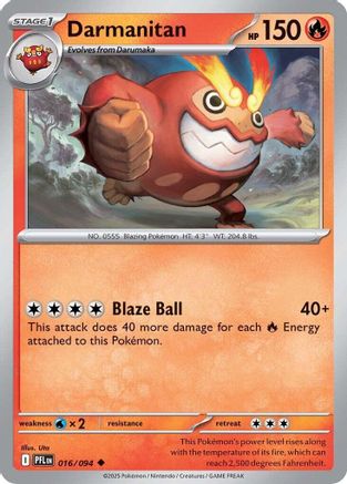 Darmanitan 016/094 ME02 Phantasmal Flames - Uncommon