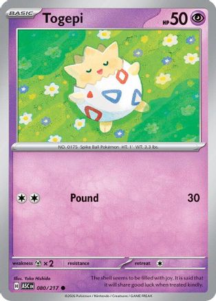 Togepi 080 ME Ascended Heroes - Common