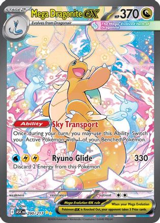Mega Dragonite ex 290/217 - Holofoil ME Ascended Heroes - Special Illustration Rare