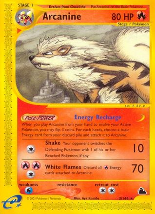Arcanine (3) (3) 003 Skyridge - Rare