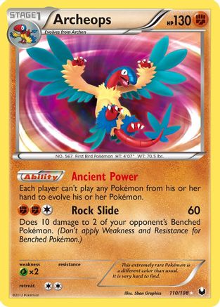 Archeops 110 - Holofoil Dark Explorers - Secret Rare