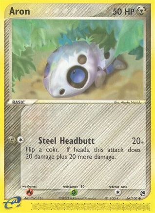 Aron 056/100 - Reverse Holofoil Sandstorm - Common