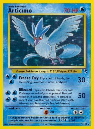 Articuno 002 - Holofoil Legendary Collection - Holo Rare
