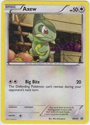 Axew BW26 - Holofoil Black and White Promos - Promo