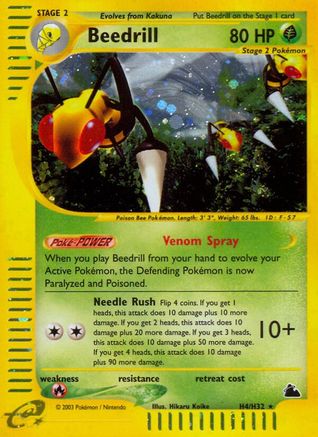 Beedrill (H4) (H4) 0H4 - Holofoil Skyridge - Holo Rare