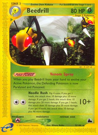 Beedrill (5) (5) 005 Skyridge - Rare