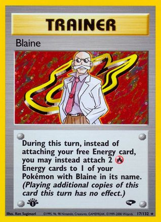 Blaine (17) (17) 017/132 - 1st Edition Holofoil Gym Challenge - Holo Rare