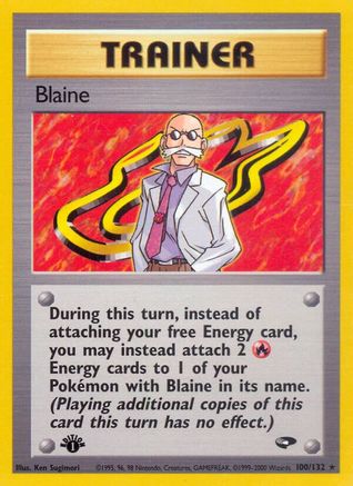 Blaine (100) (100) 100/132 - 1st Edition Gym Challenge - Rare