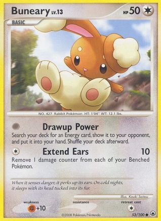 Buneary 053 - Reverse Holofoil Majestic Dawn - Common