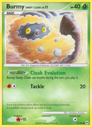Burmy Sandy Cloak 057/99 Arceus - Common