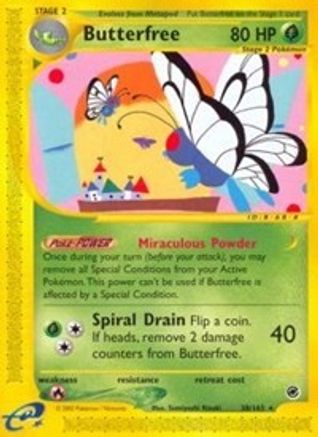 Butterfree (38) (38) 038 - Reverse Holofoil Expedition - Rare
