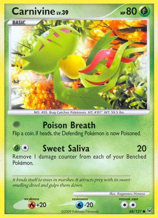 Carnivine (68) (68) 068 - Reverse Holofoil Platinum - Common