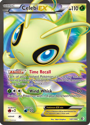 Celebi EX (141 Full Art) (141 Full Art) 141 - Holofoil Boundaries Crossed - Ultra Rare