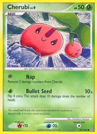 Cherubi 056/100 - Reverse Holofoil Stormfront - Common