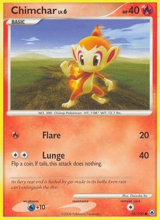 Chimchar (56) (56) 056 - Reverse Holofoil Majestic Dawn - Common